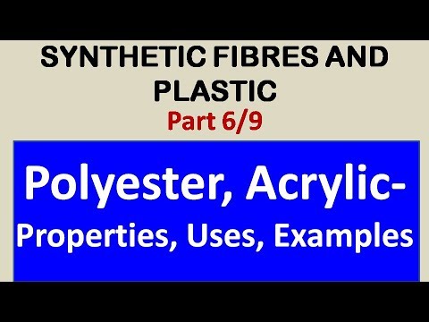 CBSE Class 8 Science Synth Fibres and Plastics (6/9) Polyester, Acrylic - Prop., Uses, Examples Video