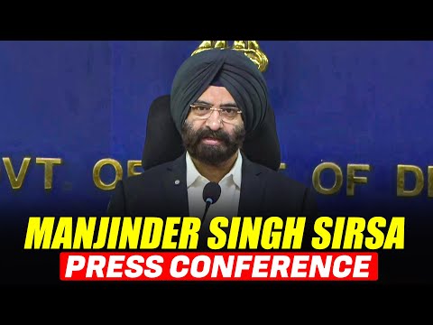 LIVE: Delhi Environment Minister Manjinder Singh Sirsa Press briefing on Pollution |Delhi Government