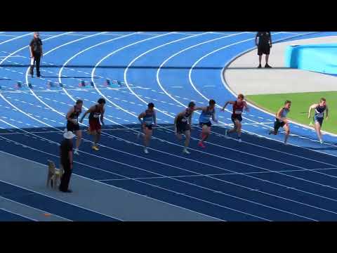 Ht2. 100m U20 Men, 100th Australian Athletics Championships, QSAC 30 March 2023