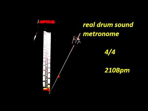 Metronome 4/4 at 210 Bpm (real drum sound)