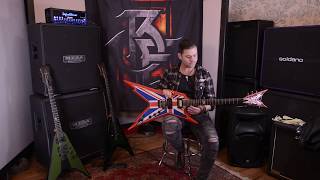 Video thumbnail for Dean Dimebag Darrell Dime Razorback RARE Union Jack Guitar Demo at Essex Recording Studios by Essex Recording Studios