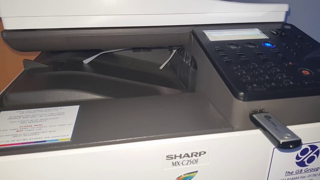 Printing From USB Sharp MX-C250 And MX-C300