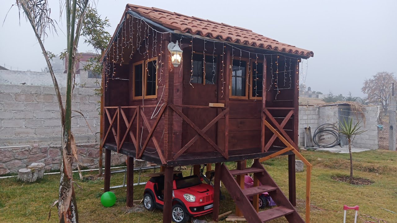 Casita de madera para niños 🏠