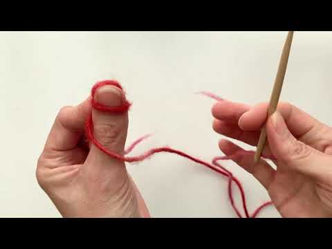 How to Nalbind. Step1: Make a Starting Chain using the Oslo Stitch.