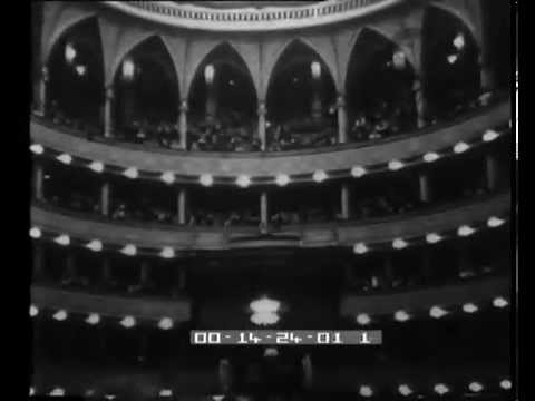 Rare view inside the old Vienna State Opera House, 1935.