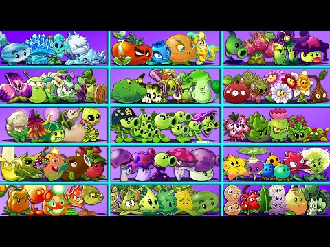 Random 15 Team Plants Normal Attack vs All Team Zombies - Who Will Win? - PvZ 2 Battlez