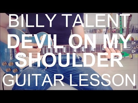 Billy Talent: Devil on my shoulder (GUITAR TUTORIAL/LESSON#53)