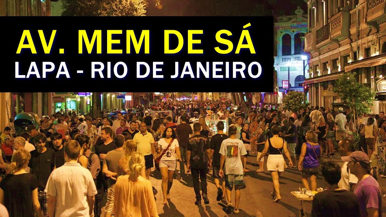 Andando Comigo na Avenida Mem de Sá na Lapa | Rio de Janeiro | Walking Rio