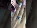 Серебряное кольцо с сапфиром nano 0.868ct