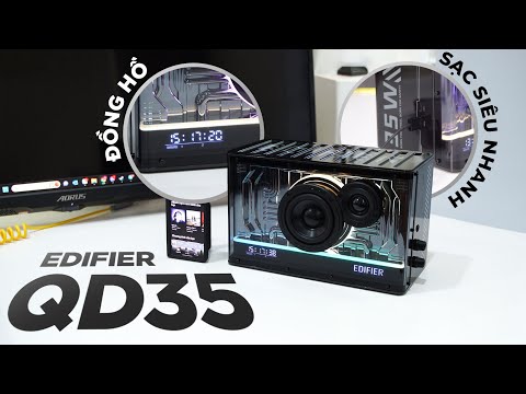 EDIFIER QD35 - Loa bluetooth để bàn có bộ sạc GaN