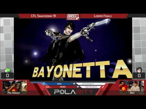 CFL Smackdown 91 WiiU - Poltergust (Yoshi) vs Riot (Bayonetta) - Losers Finals