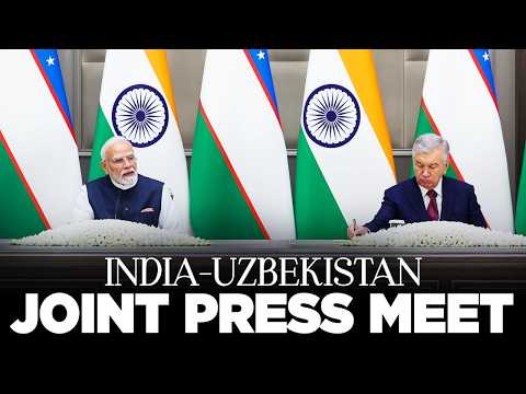 PM Modi, Uzbekistan President Shavkat Mirziyoyev attend joint press meet
