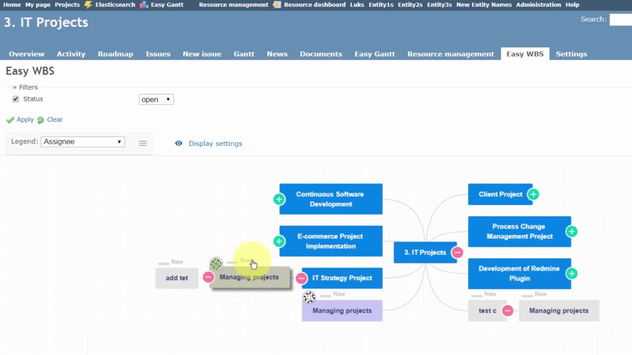 Redmine Work Breakdown Structure - Redmine WBS Plugin 2017