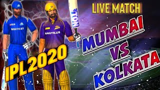 MI VS KKR -MUMBAI INDIANS VS KOLKATA KNIGHT RIDERS- IPL2020 LIVE STREAM IN Real Cricket™ 20 GAMEPLAY