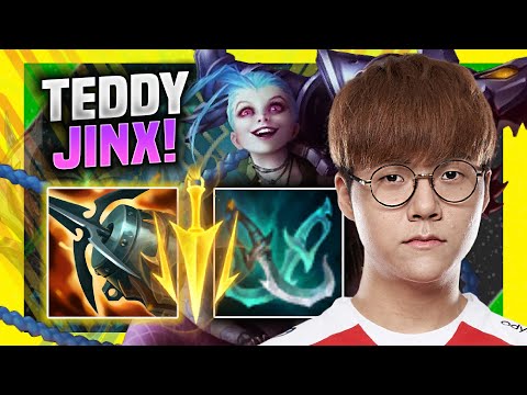 TEDDY DESTROYING WITH JINX! - T1 Teddy Plays Jinx ADC vs Varus! | Season 11