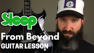 Matt Pike Sleep Guitar Lesson - From Beyond - C Standard Tuning