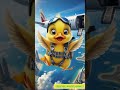 Duckling Doing Skydiving In Dubai UAE Duck Duckybhai Funny Shorts