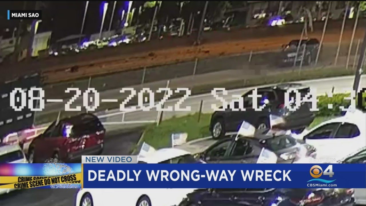 Police Release Video Of Wrong-Way Crash That Killed 5 People On Palmetto Expressway