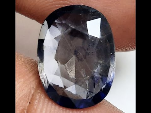 4.74 Carats Best Quality  Blue Iolite Certificate no. 407LNG062911