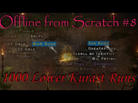 1000 LOWER KURAST runs - enough for HoTo, CTA, Fortitude? (OFC series #8)