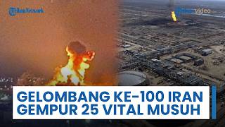 Gelombang Ke-100 Iran Luncurkan Serangan Kombinasi Senjata, Gempur 25 Lebih Lokasi Vital AS & Israel