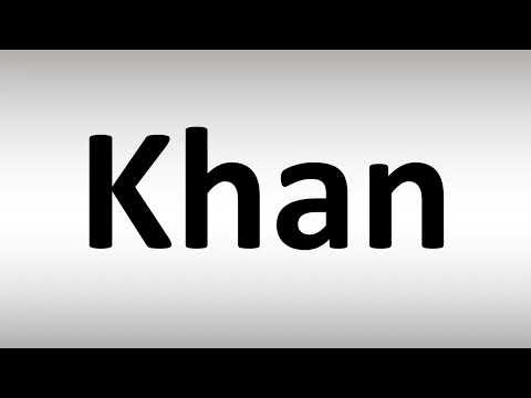 How to Pronounce Khan