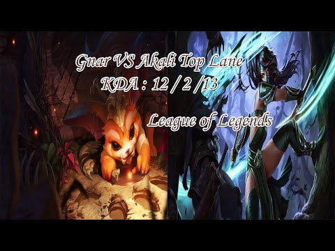 Gnar vs Akali Top | League of Legends Champ | League of Legends Patch 10.16