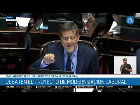 SENATOR MARIANO RECALDE 2 - SPECIAL PUBLIC SESSION 11-02-26