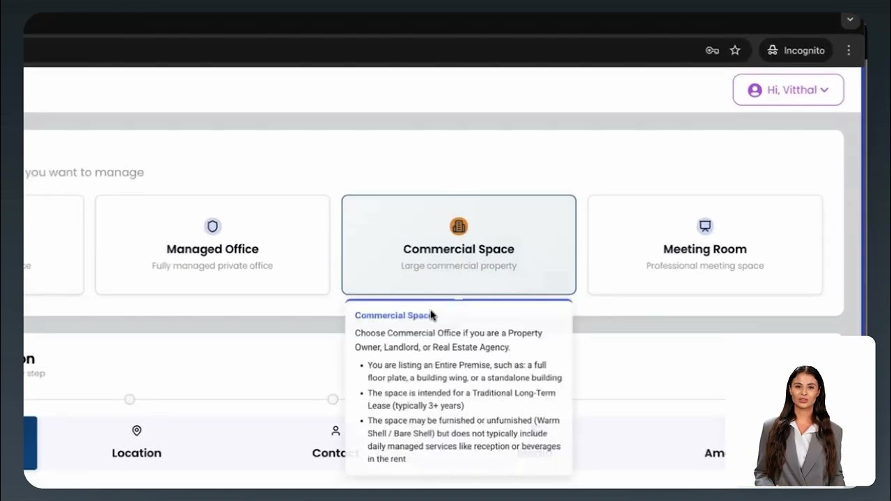 Add Workspace - Space Type Guide