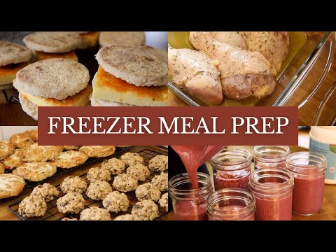 Filling The Freezer with Breakfasts, Dinners & Snacks | FREEZER MEAL PREP