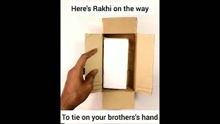 Here's the rakhi on the way to tie on your brothers's hand! ❤️ #shorts #rakhi #brother #sister