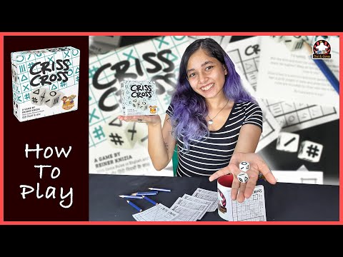Criss Cross - How to Play | Criss Cross Quick Explanation | Roll & Write Game // Chai & Games