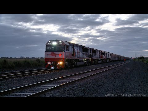 6PM9 SCT Freight Train With 98 Wagons (25/10/2021) - PoathTV Australian Trains & Railways