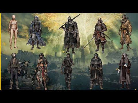 Elden Ring | All 10 starting classes showcase.