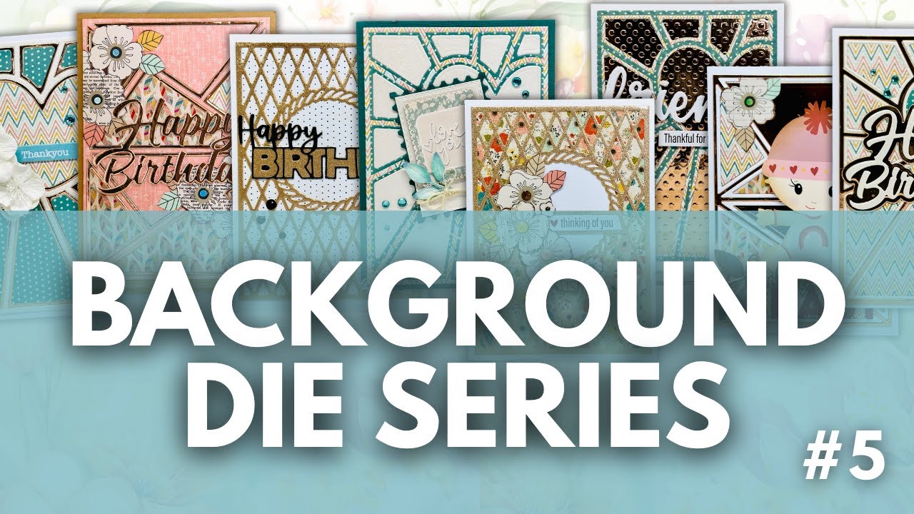 HANDMADE CARDS using BACKGROUND DIES | Card making tutorial and ideas | Using up old designer papers