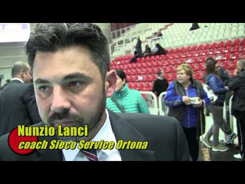 Giannotti (Tonazzo) e coach Lanci (Ortona)