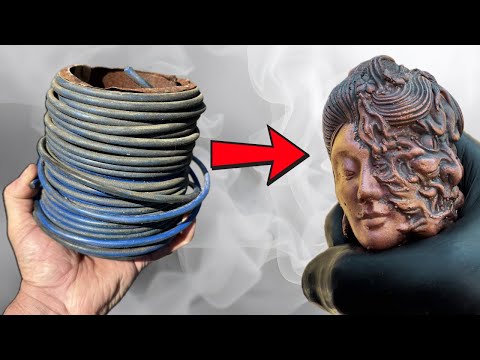 Pure Copper Beauty & The Beast - ASMR Metal Melting - BigStackD Copper  Casting
