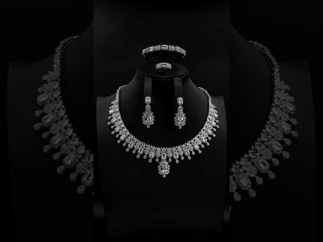 طقم زيركون فاخر بإصدار خاص دقة الماس 5 قطع بضمان على اللون RM-2911