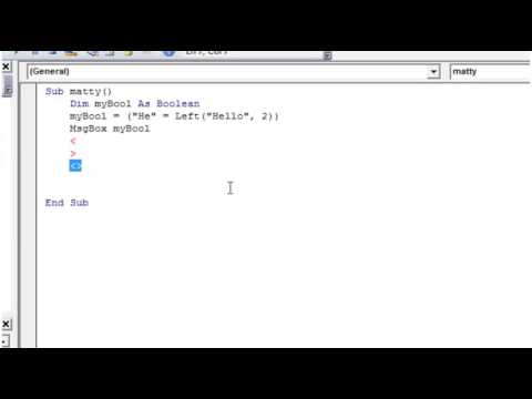 Excel 2010 VBA Tutorial 12   Booleans