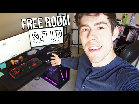 Room Tour - I built my set up for FREE?!