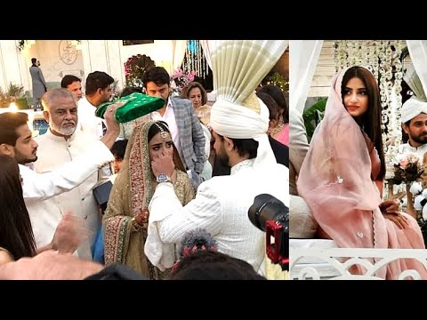 Nikkah & Rukhsati of Saboor Aly & Ali Ansari Official Video | Emotional Crying