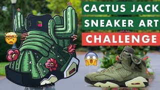 Travis Scott Cactus Jack 6s Sneaker Art Process Video