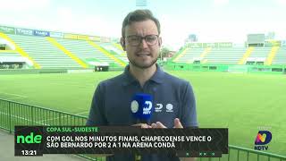 Chapecoense vence São Bernardo por 2 a 1 na Copa Sul-Sudeste