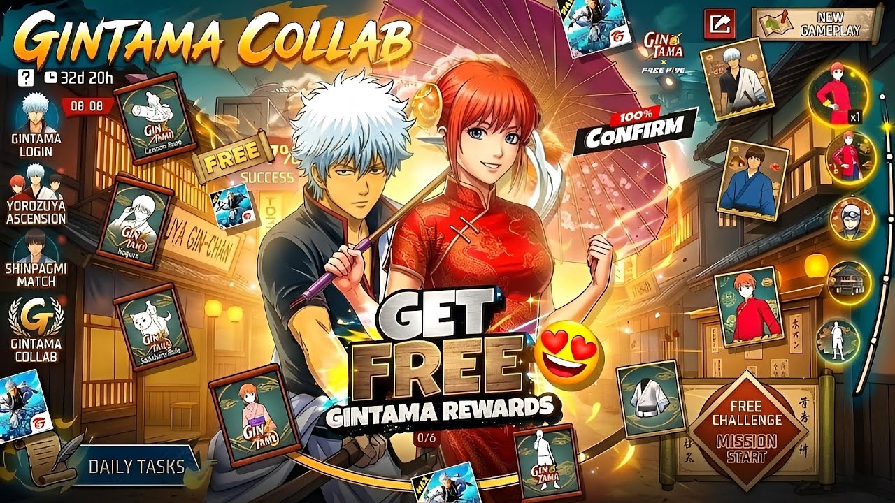 Gintama Event in Free Fire😱 Eclipse Evo Bundle Confirm Date | Upcoming Events FF 2026