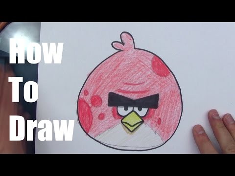 How To Draw Big Red From Angry Birds!