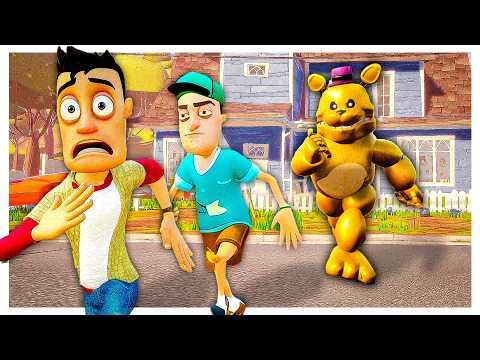 Sobrevivimos A Fredbear En Hello Neighbor Pero Es Multijugador / Hello Neighbor Roblox