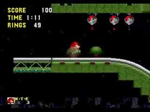Knuckles In Sonic 1 - Red Echidnas Can't Jump Challenge