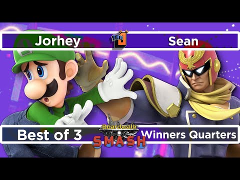 Sean (Captain Falcon) vs Jorhey (Luigi) - Winners Quarters Boardwalk Smash #32 - SSBU