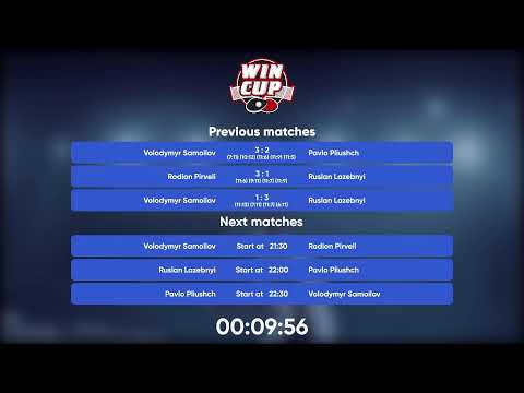 21:00 Пирвели Родион (1:3) Плющ Павел  стол 4  ЮГ-5  16.07.22