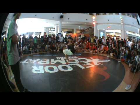 1 Floor Combat 2009 Bboy 3 vs 3 Battle - Judges Showcase - Noel , Farhan , Orbitron
